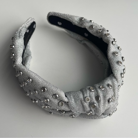 Lele Sadoughi Accessories - Lele Sadoughi Silver Crystal Studded Headband